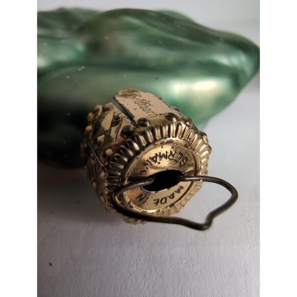 Vtg Pansy Flower Glass Christmas Ornaments Vtg 3 Inge-glas Germany - Picture 8 of 8